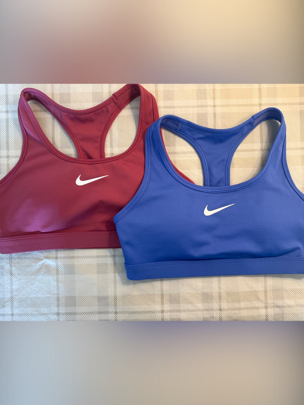 Nike Sports Bras Racerback - Mauve/Pink and Indigo Like New